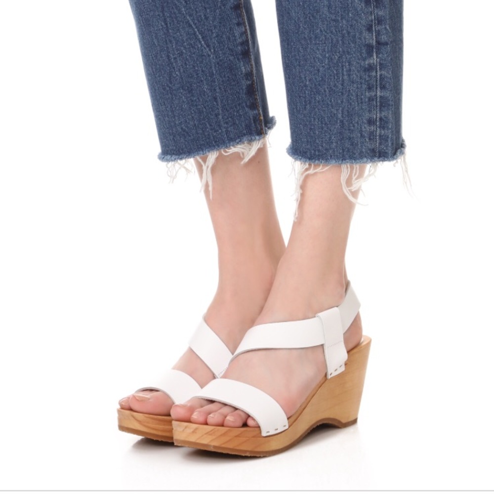 Free People Dune Beach Clog White NEW size 38